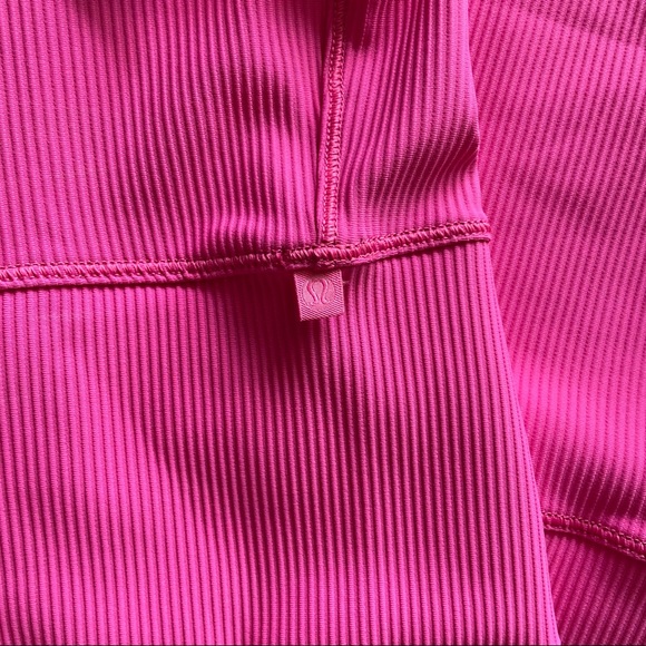 Lululemon Power Pivot Tank Top Rib - Sonic Pink - Picture 6 of 6